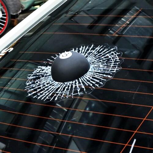 Aliauto Funny 3D Car Sticker and Decal POOL EIGHT BALL Hit The Window Accessories for Volkswagen Golf Polo Toyota BMW Renault