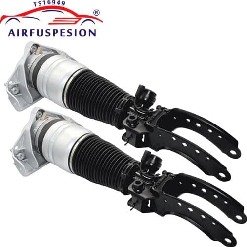Pair Air suspension strut front for AUDI Q7 for VW TOUAREG for PORSCHE CAYENNE air spring pneumatic damper shock absorber