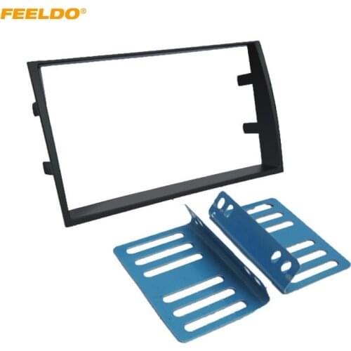 FEELDO 2Din Car Refitting DVD Radio Fascia Frame for KIA Venga Dashboard Installation Mount Frame Panel Trim Kit #HQ5166