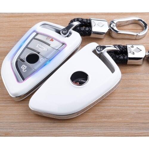 Car Key Case For BMW 3 5 6 X1 M1 GT F20 F10 F30 520 525 520I 530D E34 E46 Remote Fob Protector Pouch Keychain Shell Cover Holder