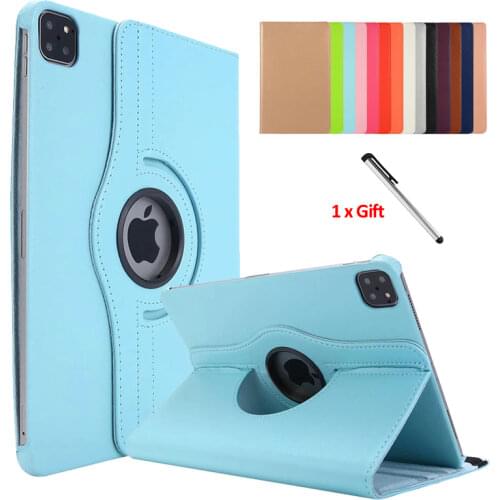 Tablet For Coque iPad Pro 12.9 Case 2021 2020 360 Rotating Leather Stand Cover For Funda iPad Pro 12 9 2021 2020 Case 12-f-9