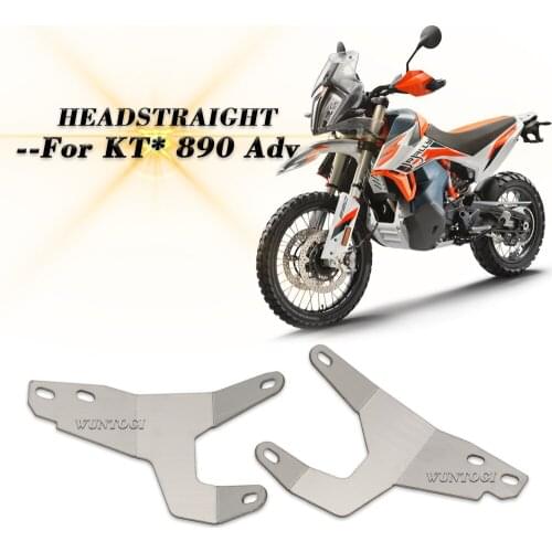 For K*M 790 Adventure R 890 Adventure R Rally Motorcycle Accessories Neck Brace Headlight Reinforcement Bracket Set HeadStraight