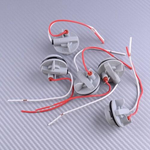 DWCX 5Pcs 1156 BA15S PY21W LED Bulb Holder Socket Connector Base Adapter Car For Tail Brake Light