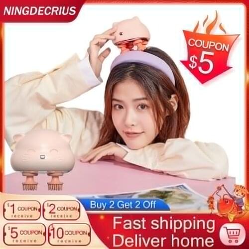 Electric Head Scalp Massager For Cats Household Wireless Multifunction Body Relax Deep Tissue Massager Tools