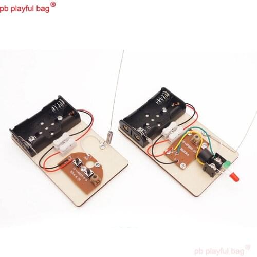 PB Playful Bag Wooden electric DIY Telegraph Building blocks Childrens educational toys STEM science Creative gifts UG68