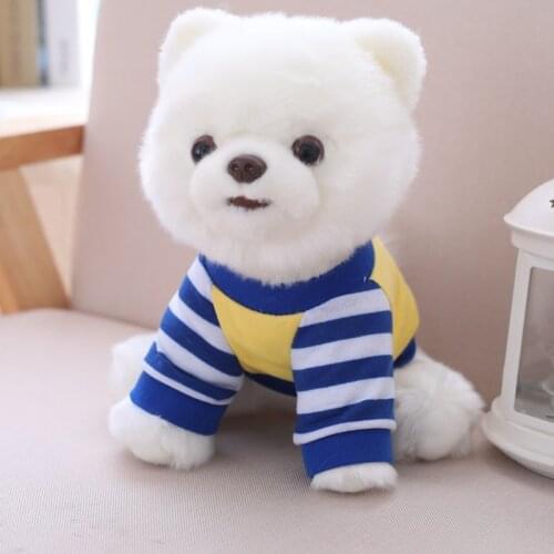 Childrens plush toy, adult toy plush toy dog Pomerania stuffed animal soft toy plush doll valentines day, birthday gift