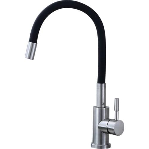 Silica Gel Nose Any Direction Rotating Kitchen Basin Sink Faucet Cold and Hot Water Mixer Torneira Cozinha Single Handle Tap