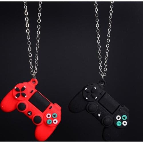 2020 Ins Hot Kpop Retro Hip Hop Game Controller Handle Pendant Necklace for Women Men Kids best Gift Soft Game Console jewelry