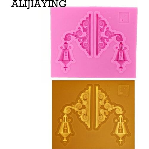 M0891 Light Shape Silicone Mold Fondant Chocolate Mould DIY Kitchen Baking Tools Cake Decorating Tools Border European Relief