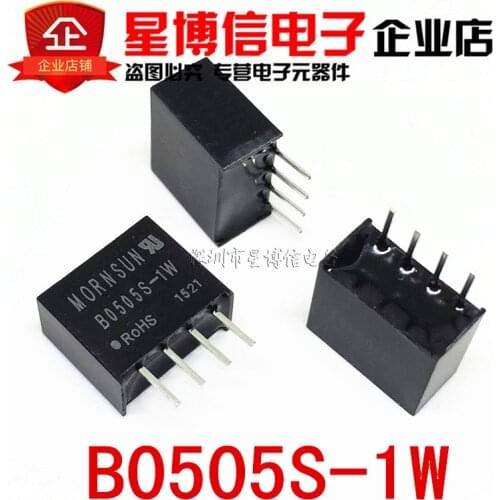 100pcs New original MORNSUN Isolated power module B0505S-1WR2 B0505S-1W B0505S SIP-4 DC-DC 5V turn 5V