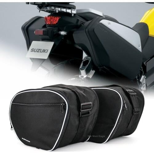 Suitable for SUZUKI V-STROM DL1000 DL 1000 V strom DL650 2014-2020 motorcycle luggage bag black expandable storage bag