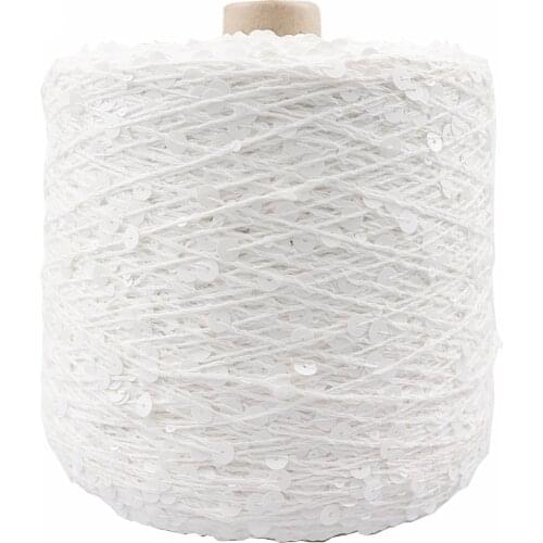 Пряжа 1000g / Ball / 2800M 100% cotton yarn 6mm+3mm special Sequin yarn DIY garment accessories Rag doll Knitting yarn