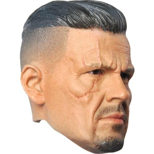 1/6 Cable Nathan Christopher Charles Summers Head Carving Josh Brolin Head Sculpt Model Fit 12'' Action Figure Body