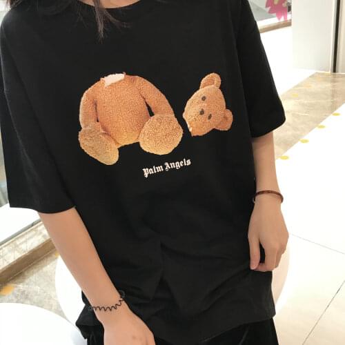 Palm Angels decapitated bear short-sleeved PA teddy bear loose wild couple men women T-shirt tide