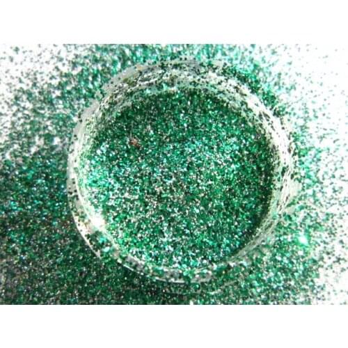 Fine Green Silver Glitter Powder Solvent Resistant Glitter Mix for Gel Nail Art Nail Polish Resin Craft Phone case Decorate G554