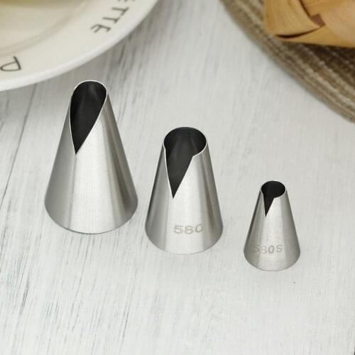 V Cut Piping Nozzle Cake Cupcake Decorating Pastry Tools Creat Ribbon Shape Cream Icing Tip Cream Pasting Accessories