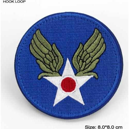 Japan Army Embroidered Patch Stickers Round Military Emblem Armband Hook Loop Badges Stick on Jacket Backpack DIY Applique
