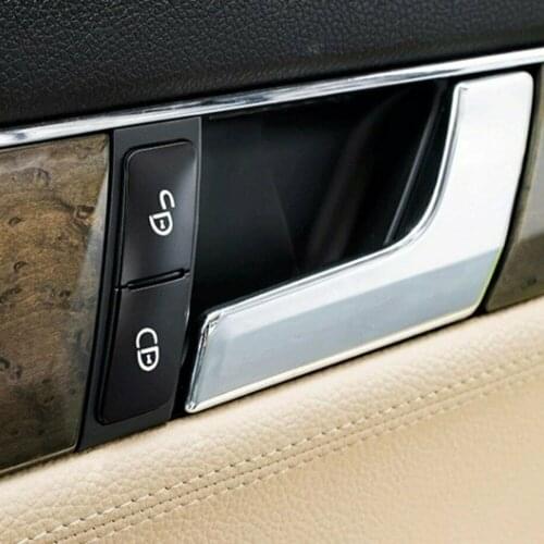 Parts Button Cover Trim Switch Button Trim 1set ABS Accessories Car Door Lock Cover