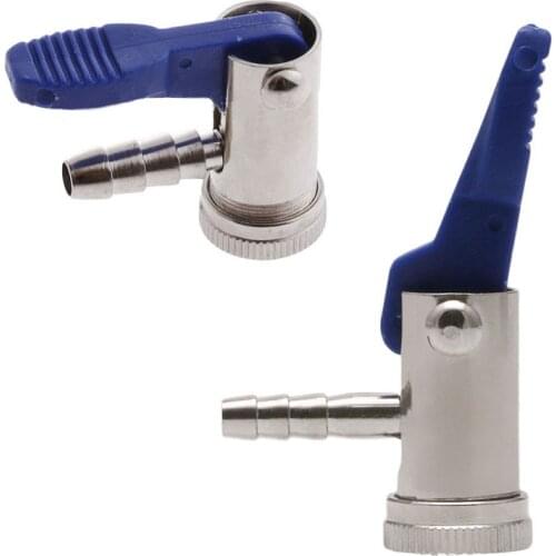 6mm/8mm Tyre Valve Inflation Chuck Pneumatic Pump Adapter Valve Connector Clip Car Truck Tyre Chuck Type Pump Nozzle Repair Tool