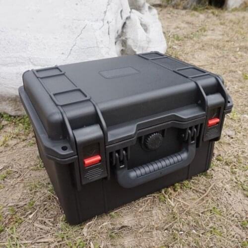 14" Safety box plastic moisture-proof Anti-drop and shockproof waterproof tool box instrument equipment case 34x28x22cm