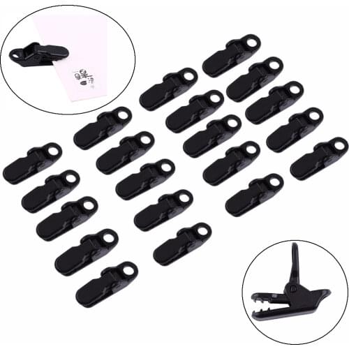 20pcs Tent Clips Awning Canopy Clamp Hook Awning Tent Pull Point Clips Wind Rope Clamp jaw grip trap Outdoor Camping Tool
