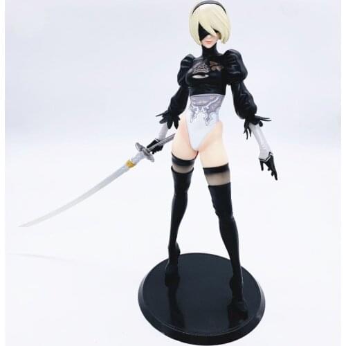 30cm Anime Game NieR: Automata 2b YoRHa No.2 Type B PVC Action Figure Cartoon Model Collectible Toys Doll lelakaya Dropshipping