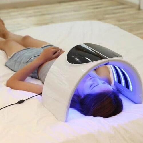 Newest 7 photon colors acne treatment foldable led light therapy pdt facial machine