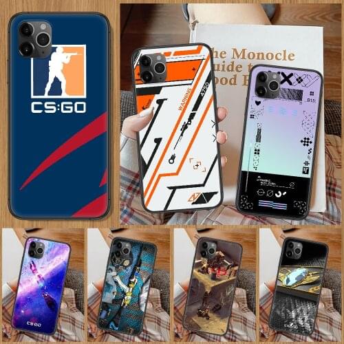 Csgo cs go Phone Case For iphone 5 5S SE 2 6 6S 7 8 11 12 Mini Plus X XS XR Pro Max black pretty cell cover silicone cover