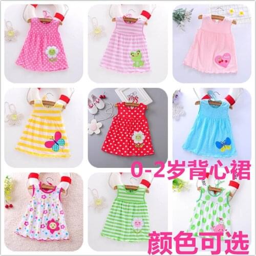 Baby Dress 2021 Summer New Girls Fashion Infantile Dresses Cotton Childrens Clothes Flower Style Kids Clothing Princess Dress