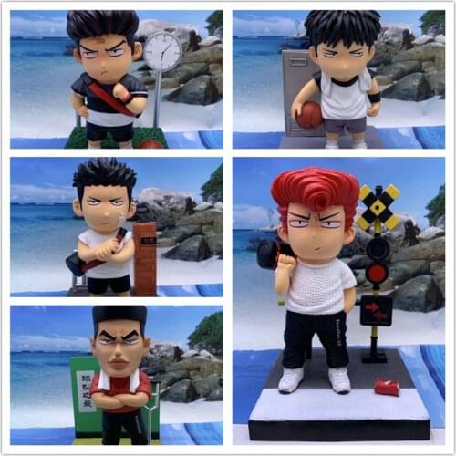 25CM Sakuragi Hanamichi Kaede Rukawa Slam Dunk Action Figure Model Toys For Children Birthday Gift Movie Fans Collection