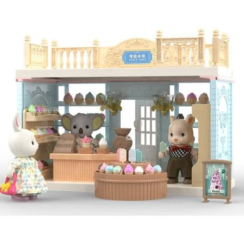 Electric Pet Koala Doll House Toys For Children Pretend Play Smart Appease Girls Toy DIY Theme Scenes Induction Learning Toys