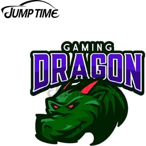 JumpTime 13 x 6.9cm For DRAGONS ARE PLAYING Decal Laptop Occlusion Scratch Trunk Car Stickers Refrigerator Windshield Decoration