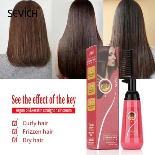 Keratin Hair Straightening Cream Sevich 150ml No Damage To Hair Fast Smoothing Collagen for Woman Keratin Hair Treatment