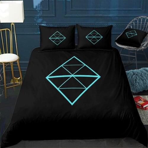 Geometric neon Bedding Set For Bedroom Soft Bedspreads For Double Bed Home Duvet Cover Quality Quilt Cover+Pillowcasex2