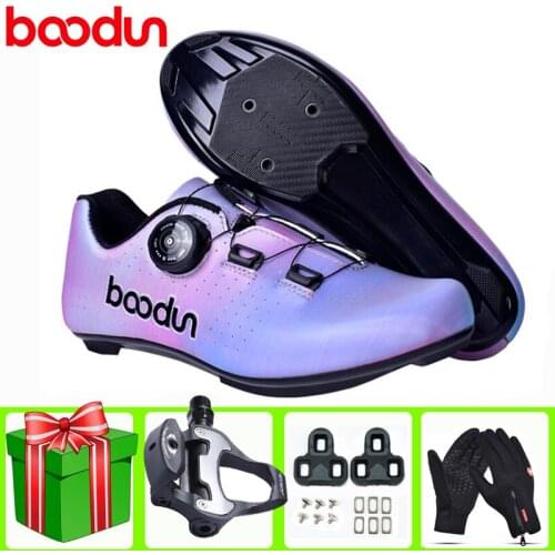 BOODUN Road Cycling Shoes Ultralight Sapatilha Ciclismo Racing Bike Men Bicycle Sneakers Women Athletic Riding BicicleBreathable