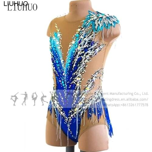 Ice Skating Dress Girls Women Rhythmic Gymnastics Leotards Competition Performance Dance Adult Dresses New Design Costumes