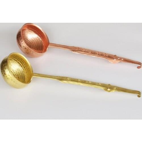 Pure Copper Purple Copper Skeet Bailer Pure Red Copper Ladle Brass Ladle Pure Copper Household Copper Skeet Bailer Pur