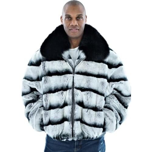Natural Fur Coat Men Bomber Jacket Winter Warm Rex Rabbit Fur Jackets Custom Any Size And Colors Free Shipping