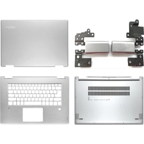 NEW Laptop LCD Back Cover/Palmrest/Bottom Case/Hinges ACD Cover For Lenovo Yoga 720-15 720-15IKB Top Cover Silver