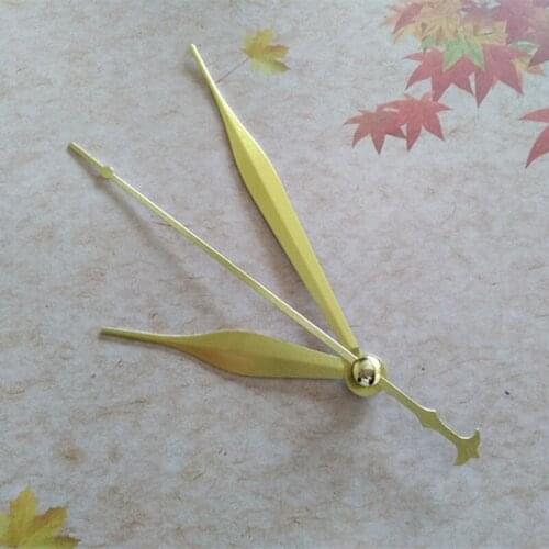 Wholesale 100SETS Clock Quartz Metal Gold Arrows Clock Hands DIY Repair Desk Clock Accessories