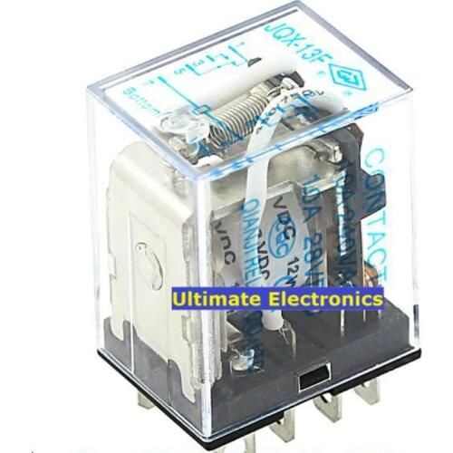 2pcs original intermediate relay JQX-13F-DC12V-2Z 8-pin two open two closed 10A 250V