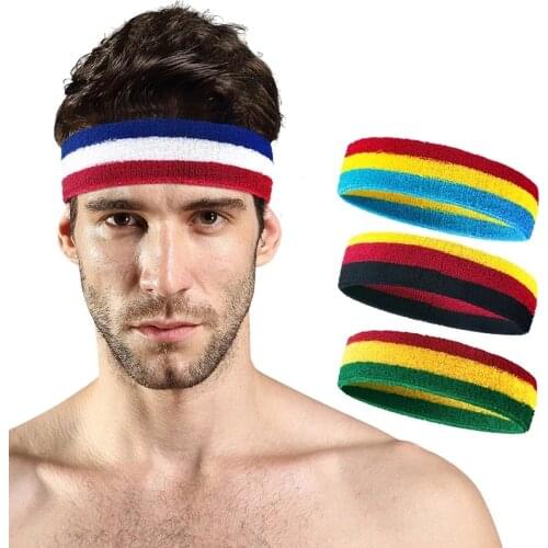 1PCS Fitness Running Cycling Sweatband Sweat Headband Men Women Elastic Breathable Yoga Hair Bands Head Sweat Bands