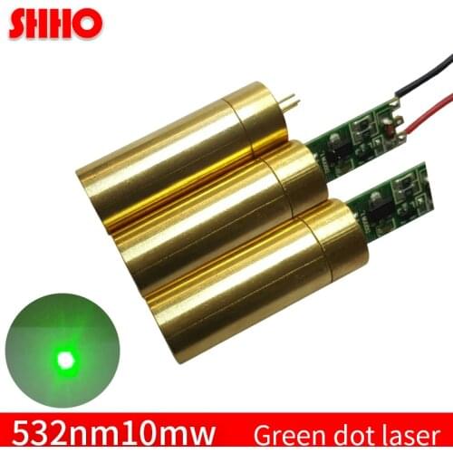 Adjustable focus distance 532nm 10mw green dot laser module long distance laser positioning locator accessories green point