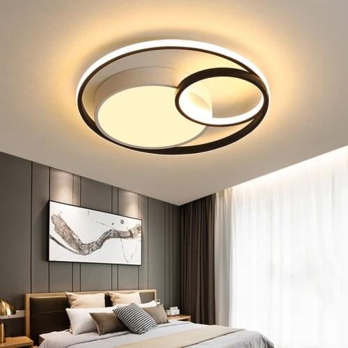 Modern Chandeliers LED Lamp For Living Room Bedroom Study Room White black gray color surface mounted lights Lamp Deco AC85-265V