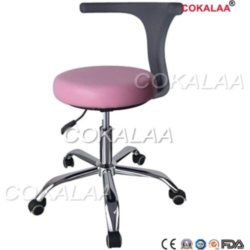 Dental Medical Dentists Chair Seat Adjustable Rolling Chair with Back Anti-static Beauty Stool Salon Barber dental Chair