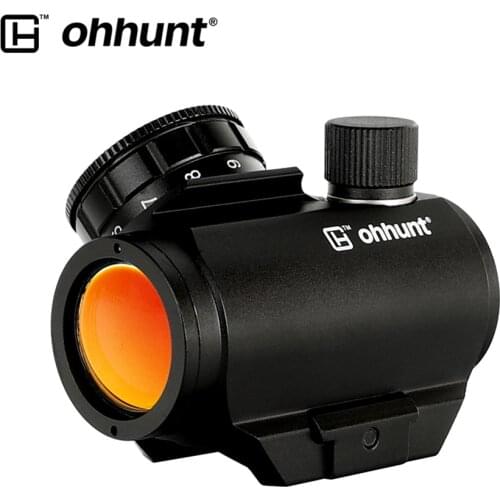 Tactical ohhunt Low Power Compact 1X21 3 MOA Red Dot Sight Scope Weaver Picatinny Mount Hunting Rifle Riflescopes