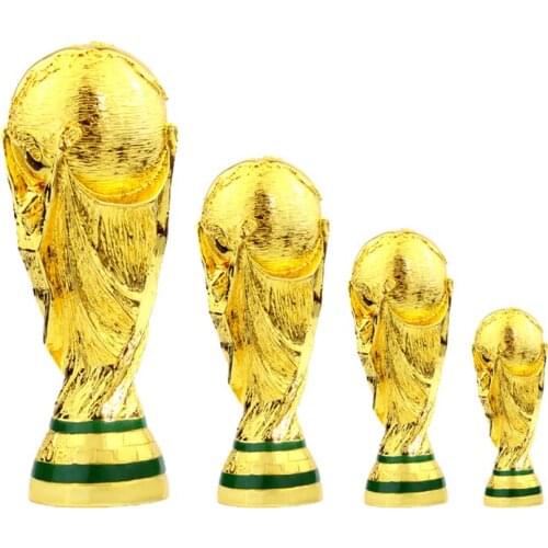 Resin Football Trophy European World Champions Soccer Trophies Football Fan Gift Souvenirs Golden Mascot Home Office Decoration
