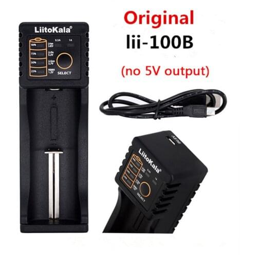 Liitokala Lii-100B Battery Charger for 18650 26650 4.35V / 3.2V / 3.7V / 1.2V Rechareable Battery