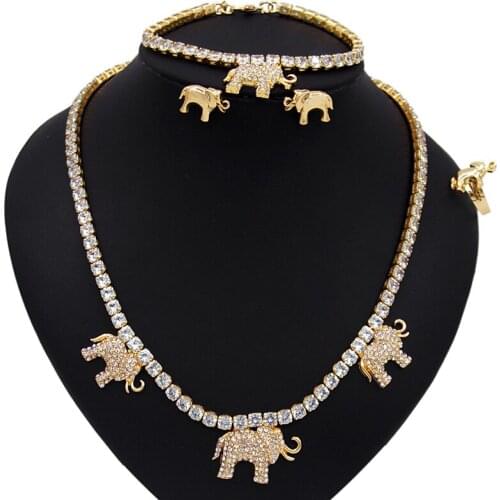 Yulaili Fashion Jewelry Sets For Women Full Crystal Necklace Bracelet Earrings Rings Bridal Party Jewellery Free Shipping