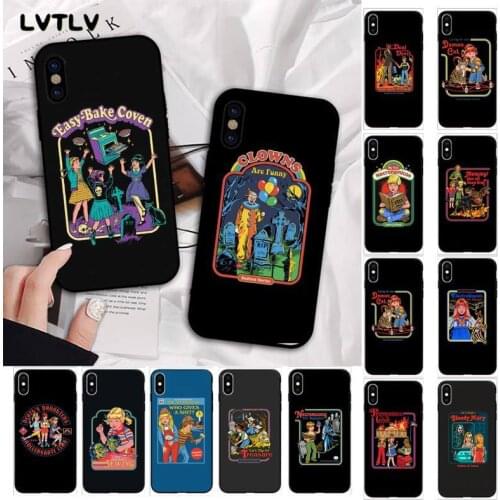 LVTLV Funny Halloween Lets Summon Demons TPU Phone Case Cover Hull for iPhone 11 12 pro XS MAX 8 7 6 6S Plus X 5S SE 2020 XR